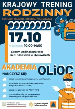 Rodzinny trening bezpieczeństwa w Mysłowicach. Nauczą reagować na alarmy