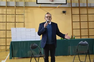 Wesoła opowiedziała swoją historię podczas muzealnego spotkania w szkole
